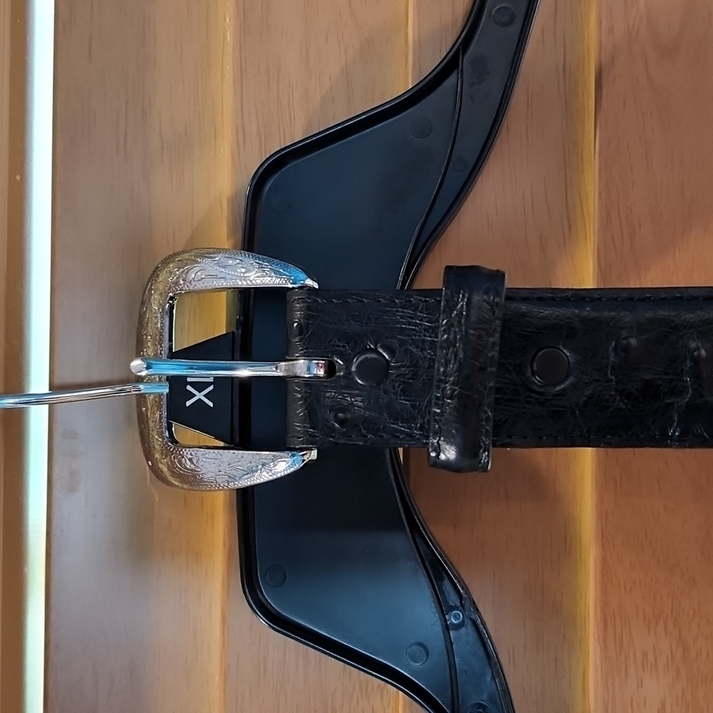 🔮Amazing Genuine Full Quill Ostrich Belt - Picture 4 of 15